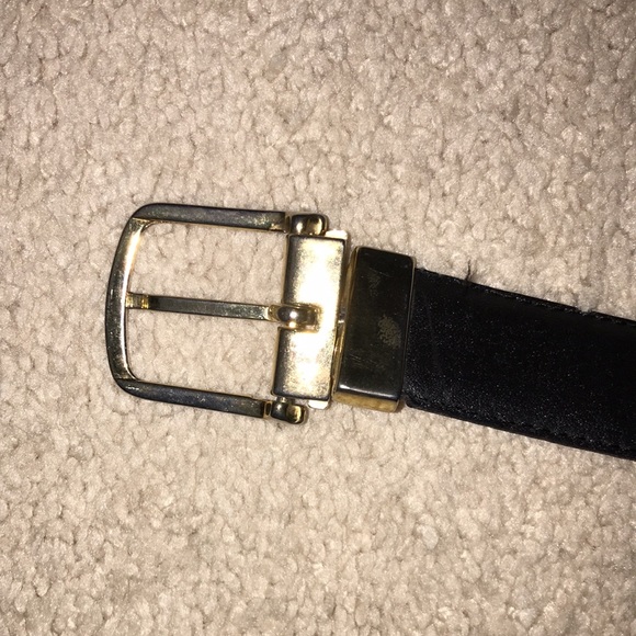 Mens leather reversible belt - Picture 2 of 5